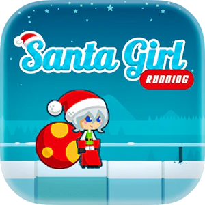Santa Girl Running Thumbnail