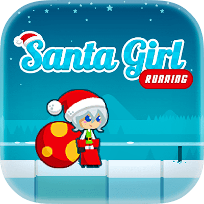 Santa Girl Running By Gamepix