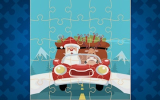 Santa Giving Presents Jigsaw game cover