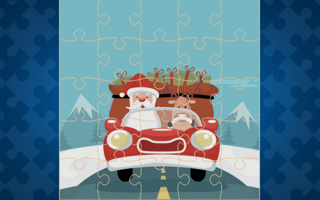 Santa Giving Presents Jigsaw game cover