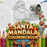 Santa Mandala Coloring Book