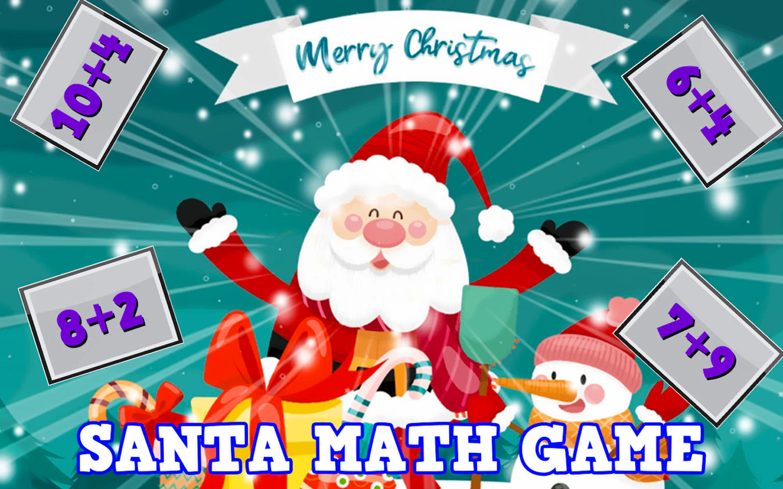 Santa Math Game — free online thinky game on Glaze Games