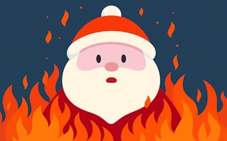 Santa on Fire