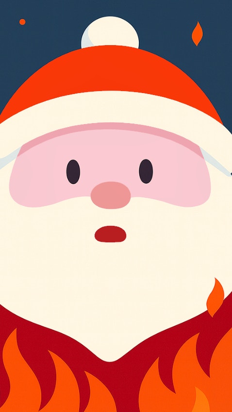 Santa on Fire
