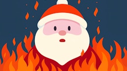 Santa on Fire