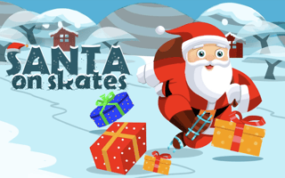 Santa on skates