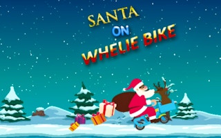 Santa On Wheelie Bike game cover