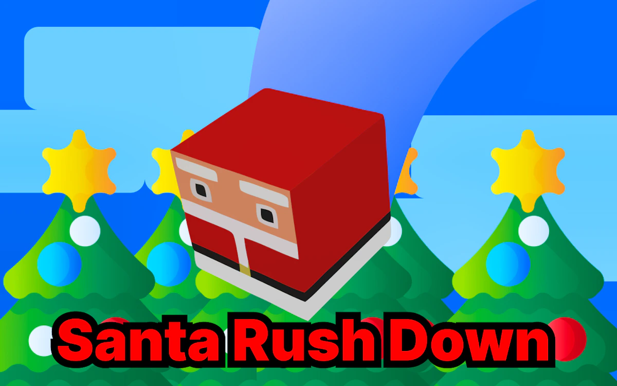 Play Santa Rush Down — free online Christmas game