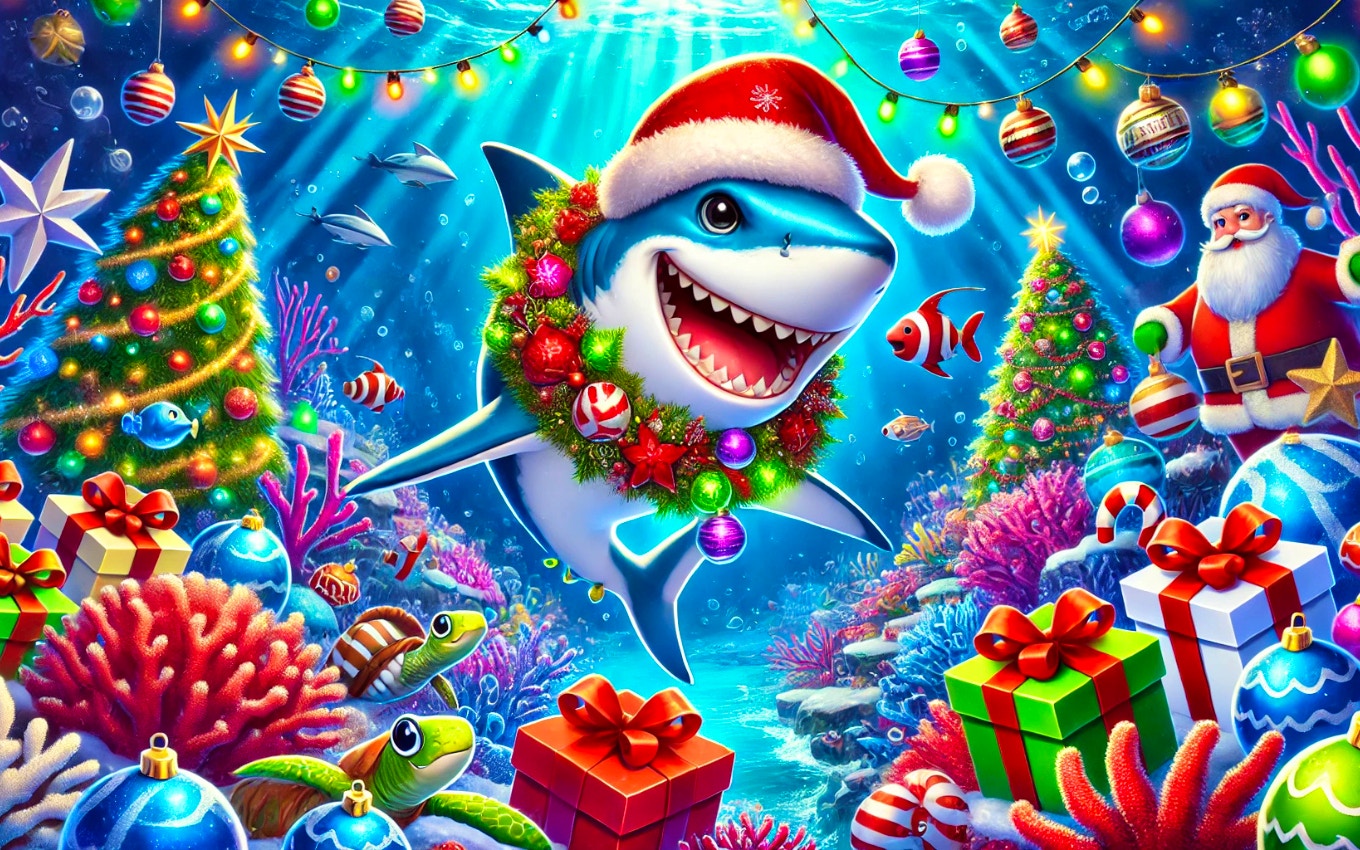 Santa Shark