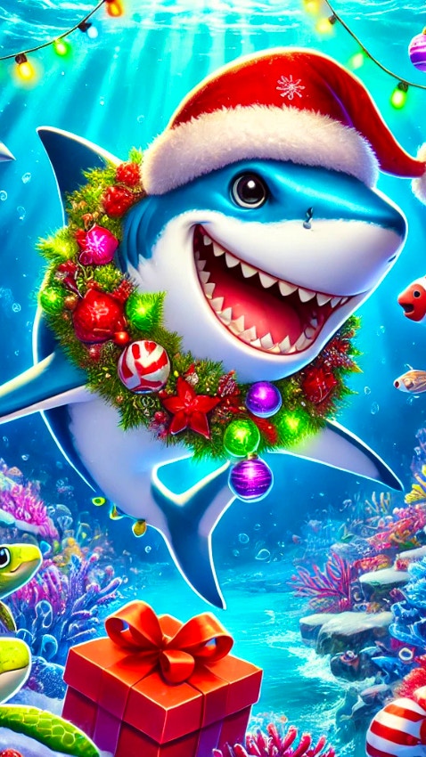 Santa Shark