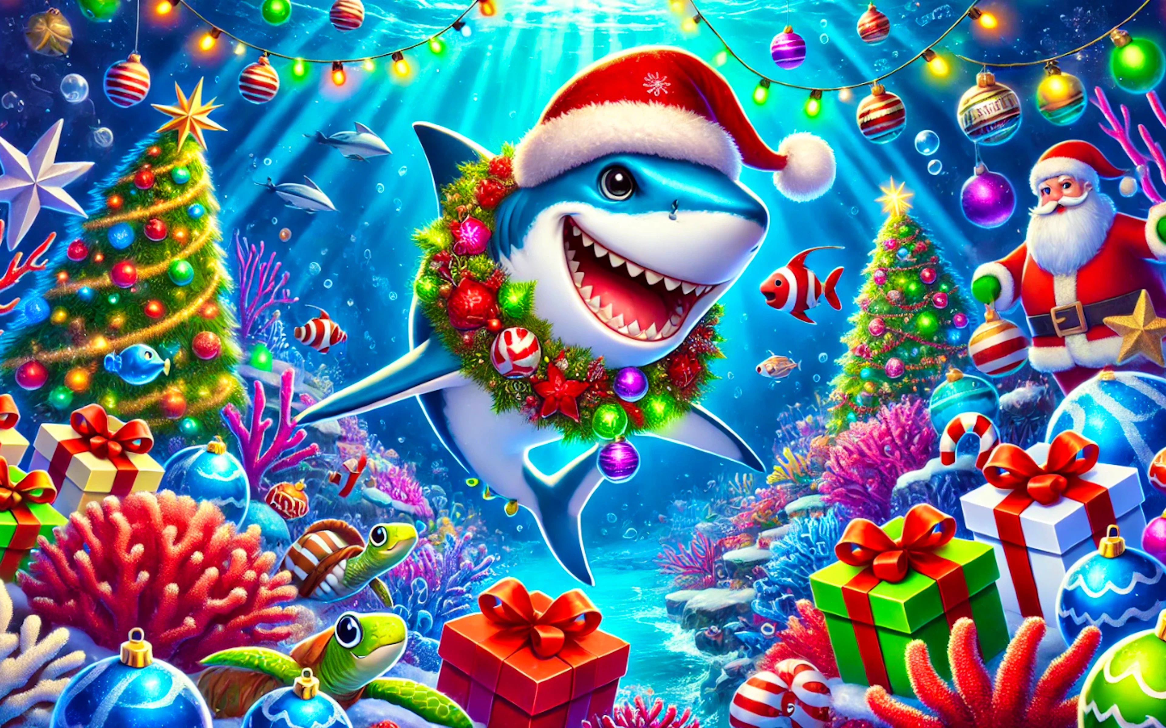 Santa Shark