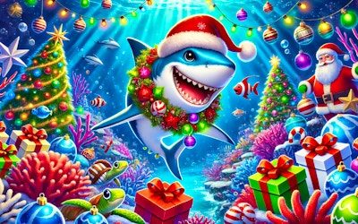 Santa Shark game