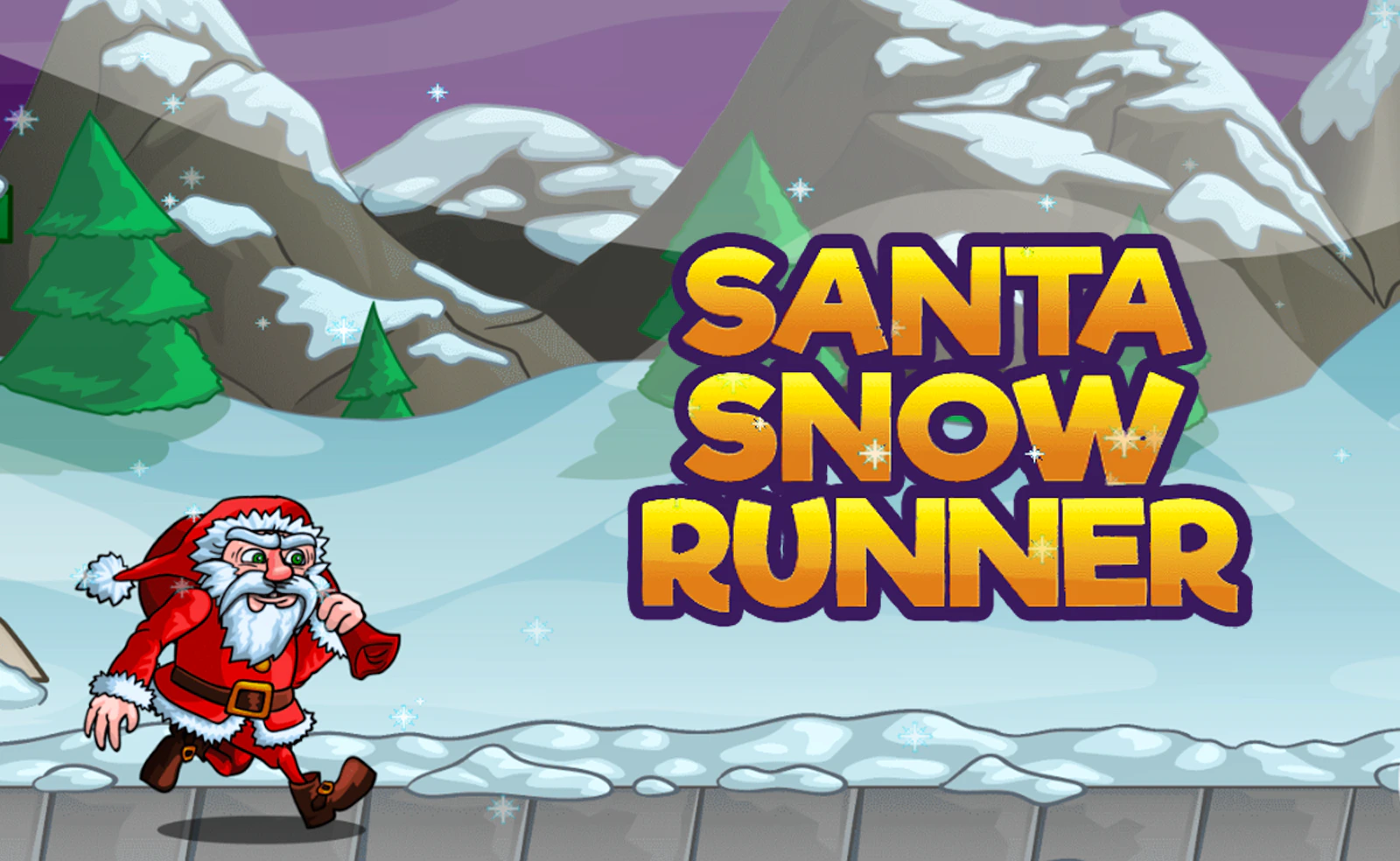 Santa Snow Runner — free online action game on Glaze Games