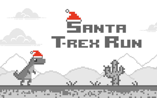 Santa T-rex Run game cover