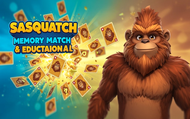 Sasquatch Memory Match Educational
