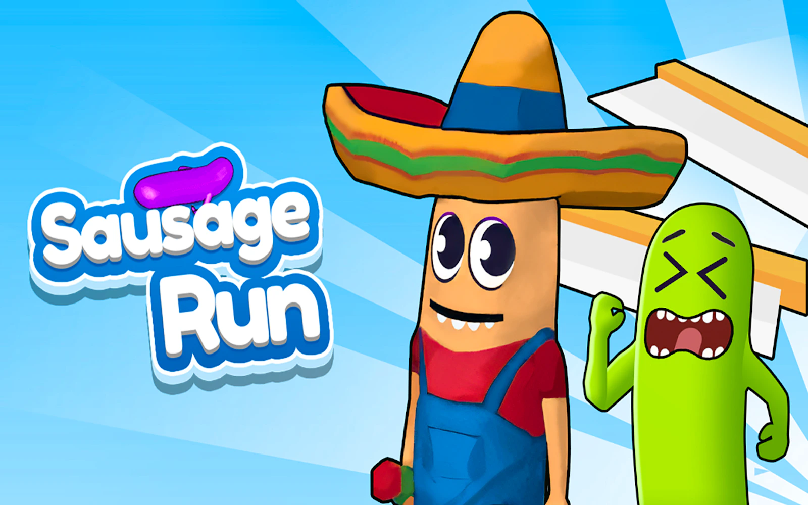 Sausage Run — free online arcade game on Glaze Games