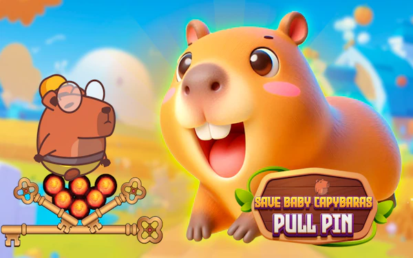 Save Baby Capybaras – Pull Pin