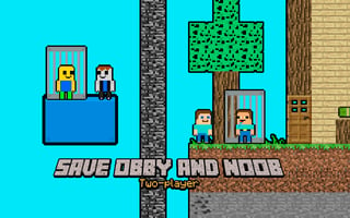 Save Obby And Noob Two-players game cover