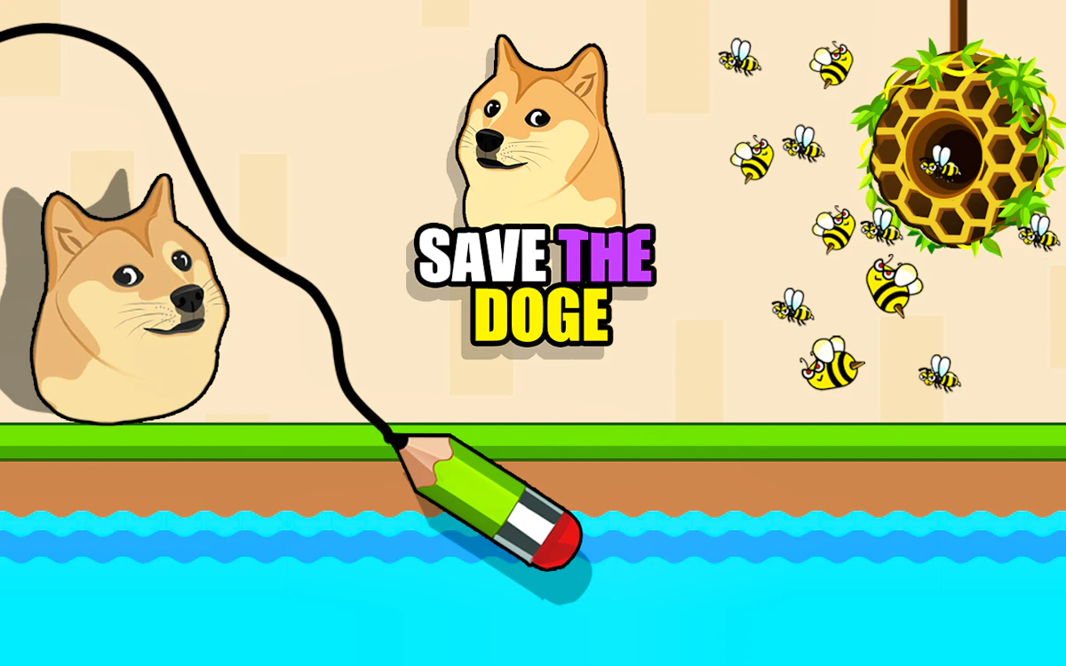 Play Save the Doge — free online Puzzle game