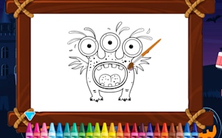 Scary Monsters Coloring