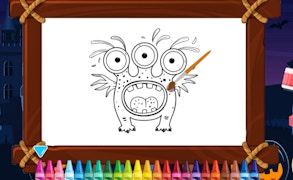 Scary Monsters Coloring