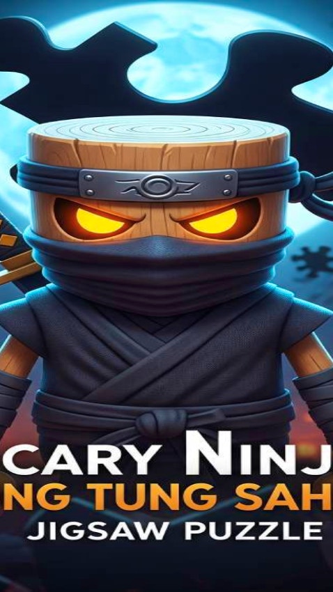 Scary Ninja Tung Tung Sahur Jigsaw Puzzle