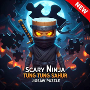 Scary Ninja Tung Tung Sahur Jigsaw Puzzle Thumbnail