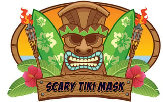 Scary Tiki Mask Memory game cover