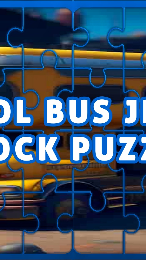 School Bus Jigsaw Block Puzzle