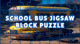 School Bus Jigsaw Block Puzzle
