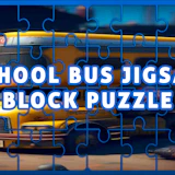 School Bus Jigsaw Block Puzzle