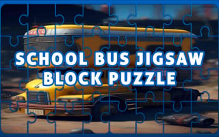 School Bus Jigsaw Block Puzzle game cover