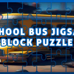 Juega gratis a School Bus Jigsaw Block Puzzle