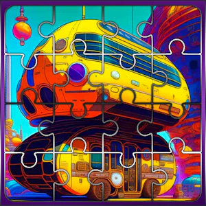 School Bus Jigsaw Block Puzzle Thumbnail