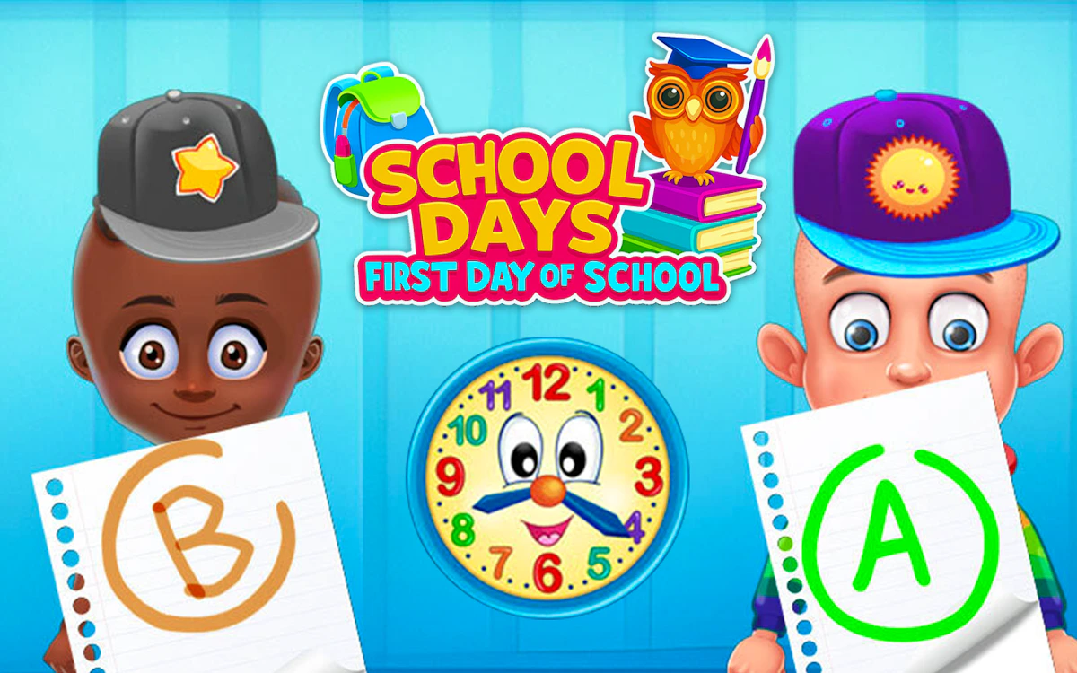 Play School Days First Day of School — free online Simulation game