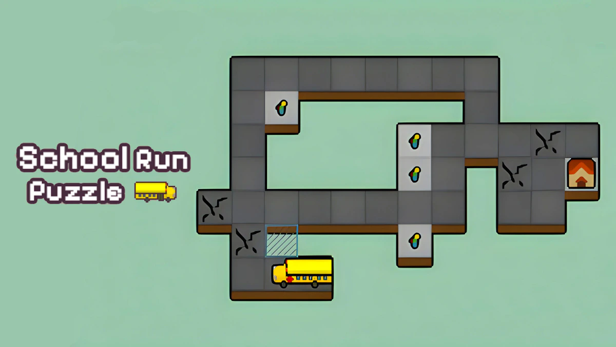 Play School Run Puzzle Adventure — free online Puzzle game