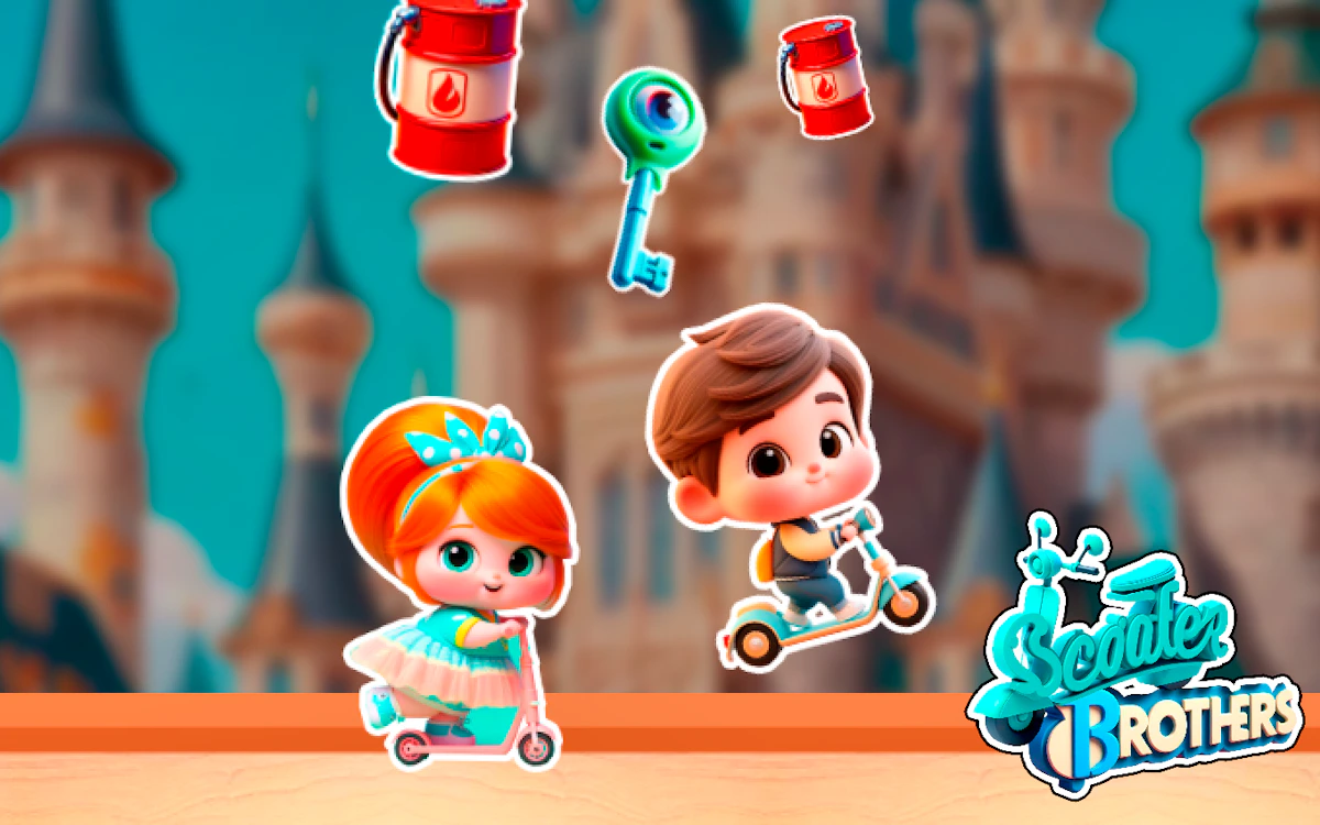 Play Scooter Brothers — free online Kids game