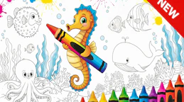 Sea Animal Coloring Book