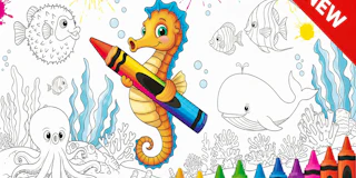 Sea Animal Coloring Book thumbnail