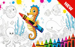 Sea Animal Coloring Book