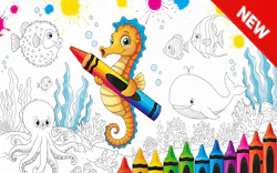 Sea Animal Coloring Book