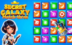 Secret Galaxy. Match-three