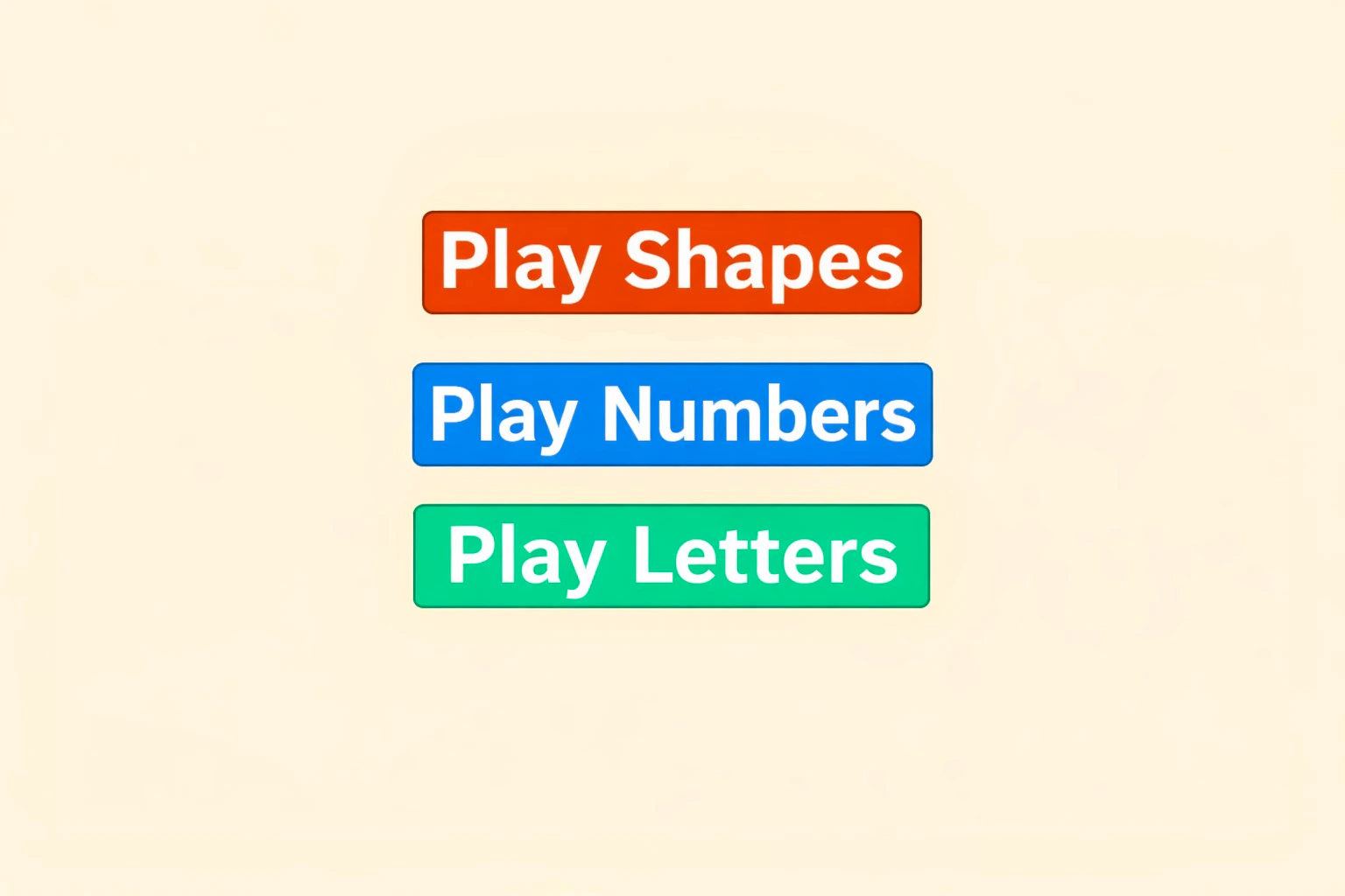 Shapes Numbers Letters