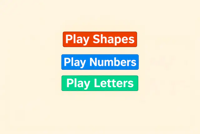 Shapes Numbers Letters