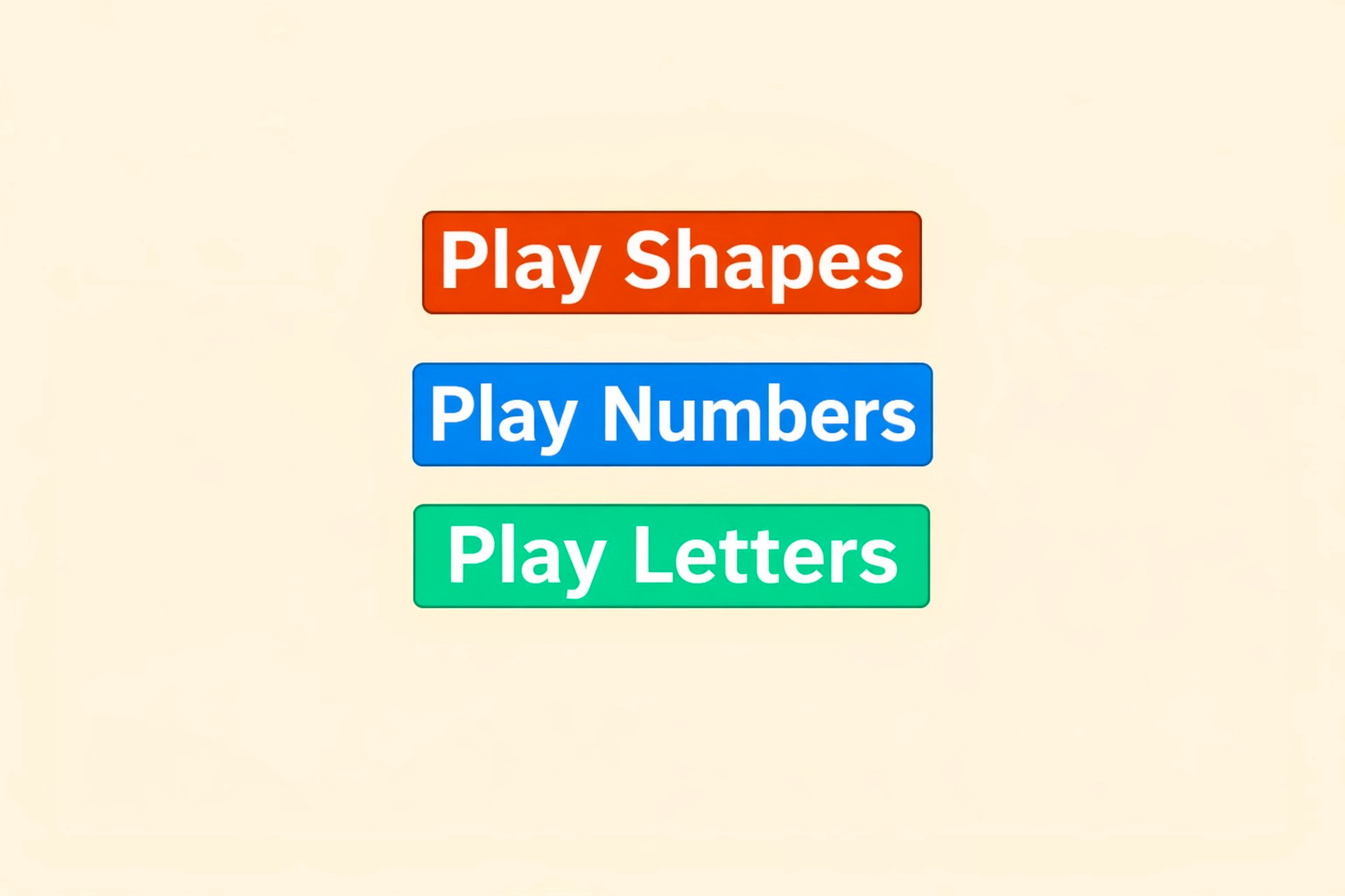 Shapes Numbers Letters
