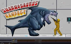 Sharkosaurus Rampage game cover