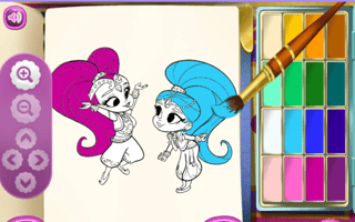 Shimmer And Shine Coloring Book game cover