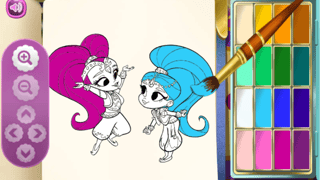 Shimmer And Shine Coloring Book game cover