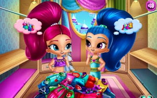 Shimmer And Shine Wardrobe Cleaning game cover