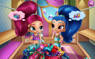 Shimmer And Shine Wardrobe Cleaning game cover